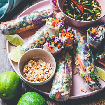 Rezeptbild: Vegane Sommerrollen mit Raeuchertofu und Gemüse – Seeberger Shop